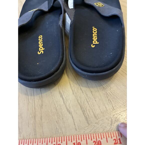 Spenco Men\'s Yumi Pure flip-flop sandals black Grey Vacation Beach Comfy Mens 13 main image 6